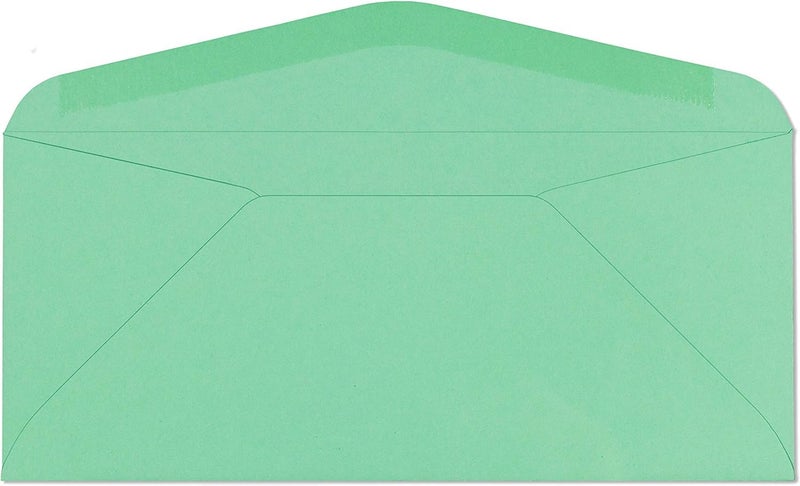 EnDoc #9 Colored Envelopes - 100 Pack - Green Pastel Color 3 7/8 x 8 7/8 envelope, Letter Size, For Home, Offices, Holiday, Invoices and Mailings - Image 2